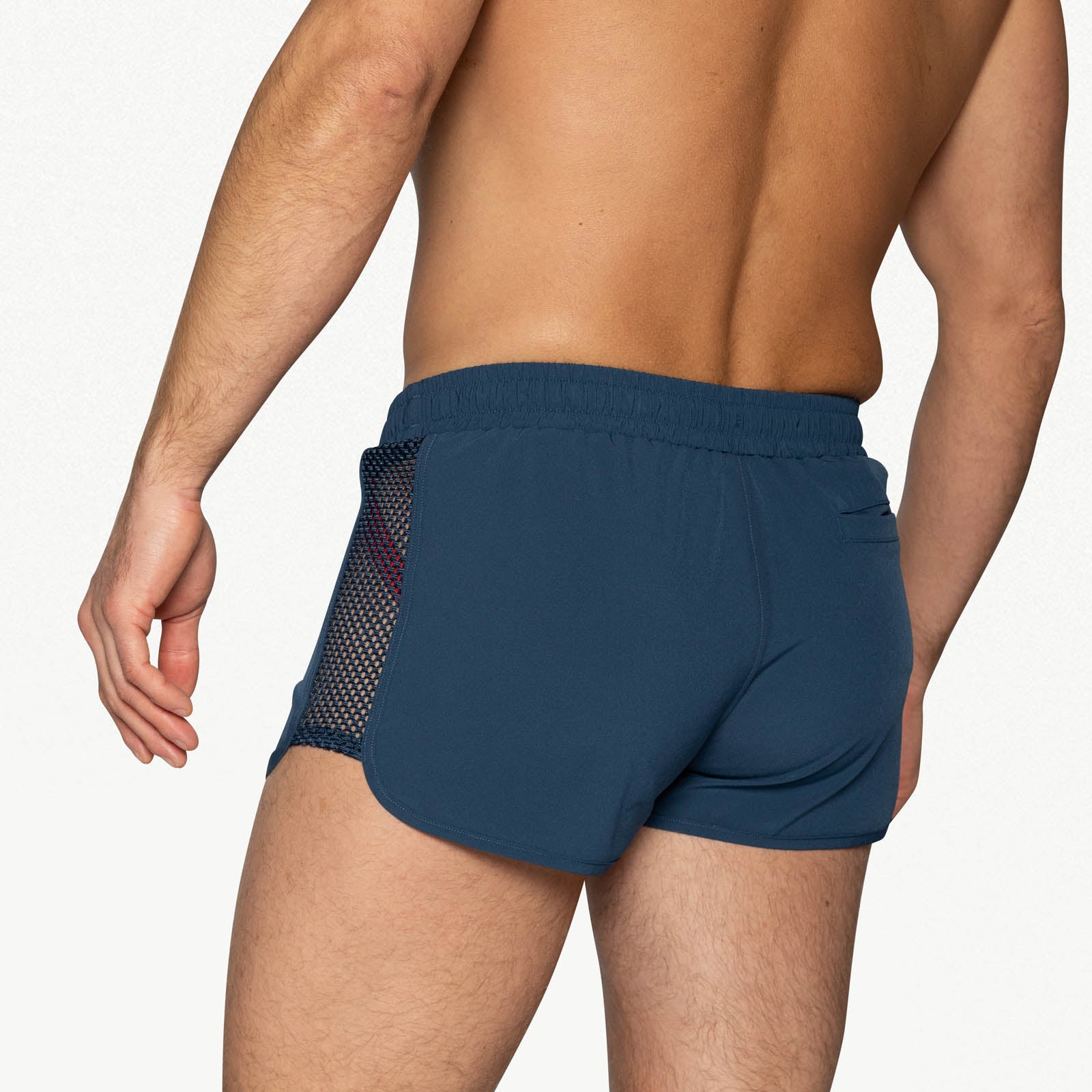 Peek-a-boo Jock Swim Trunk