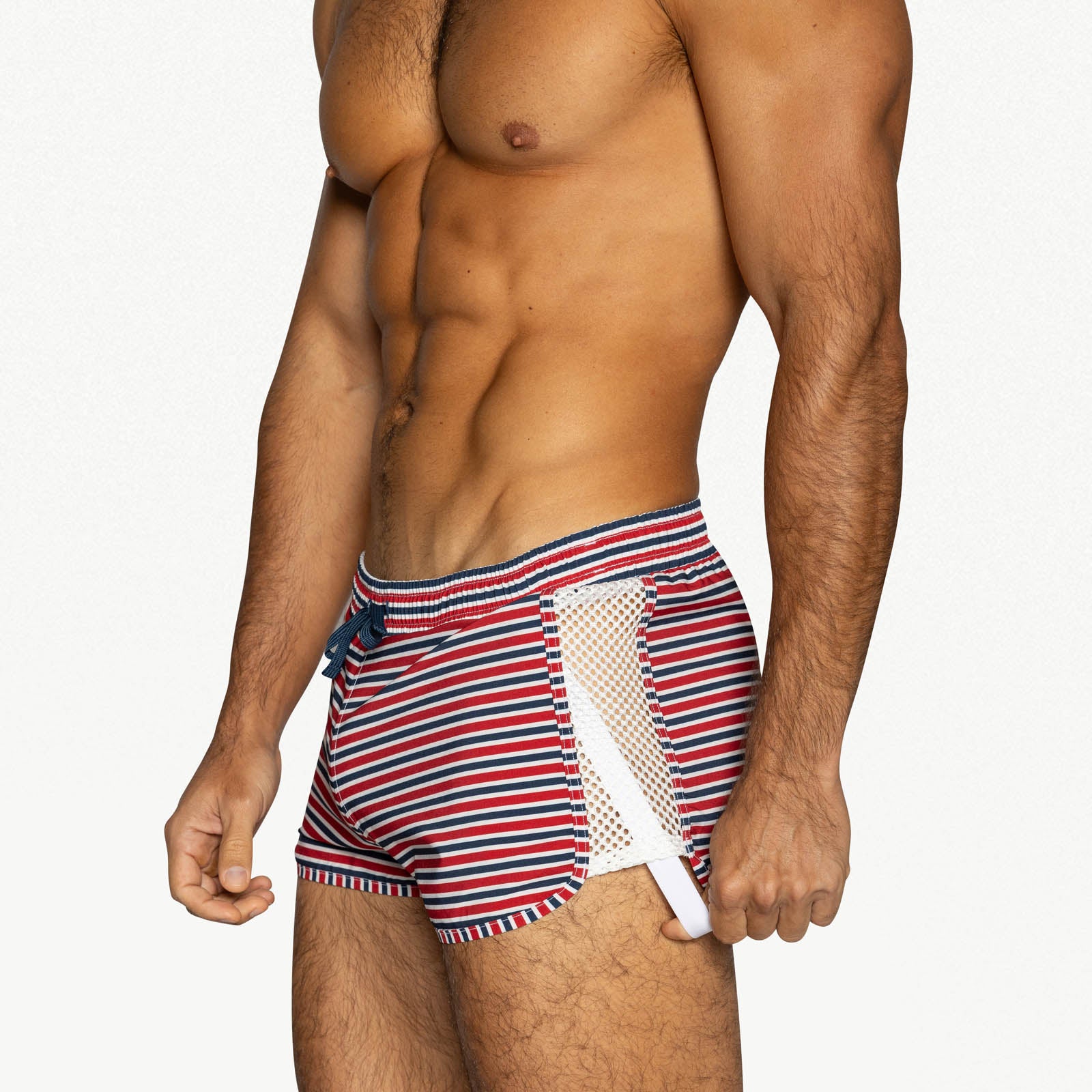 Peek-a-boo Jock Swim Trunk