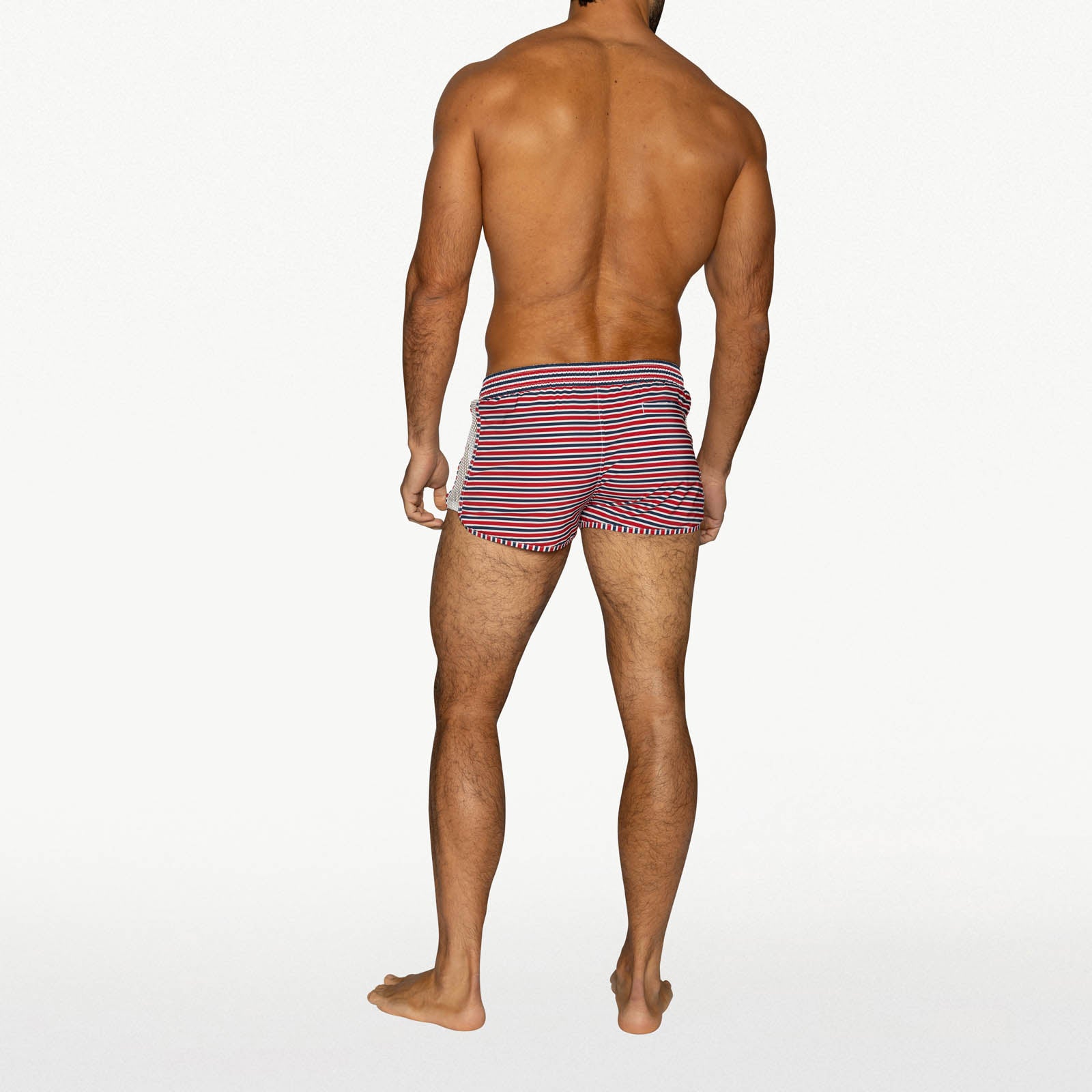 Peek-a-boo Jock Swim Trunk