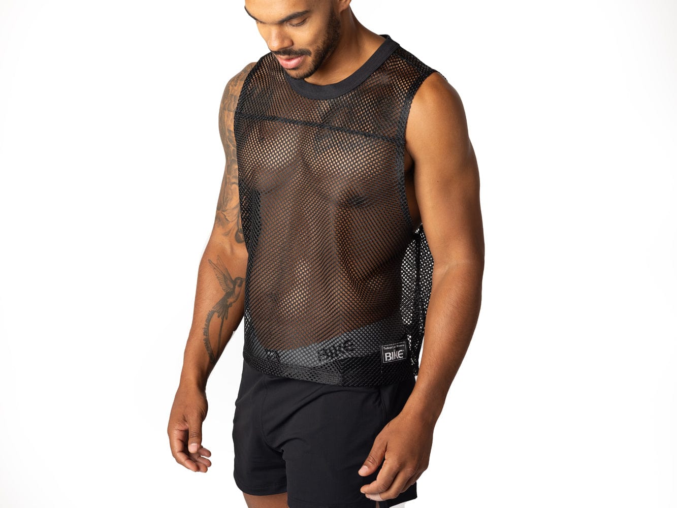 Black BIKE® sleeveless mesh shirt