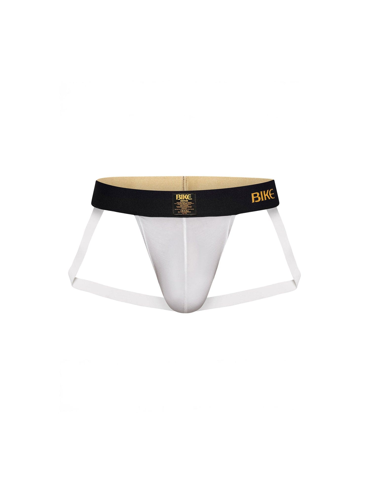 Size Chart BIKE Classic White Jockstrap (Medium) - Athletic