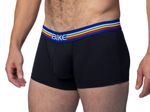 Man wearing black Bike Athletic underwear trunk