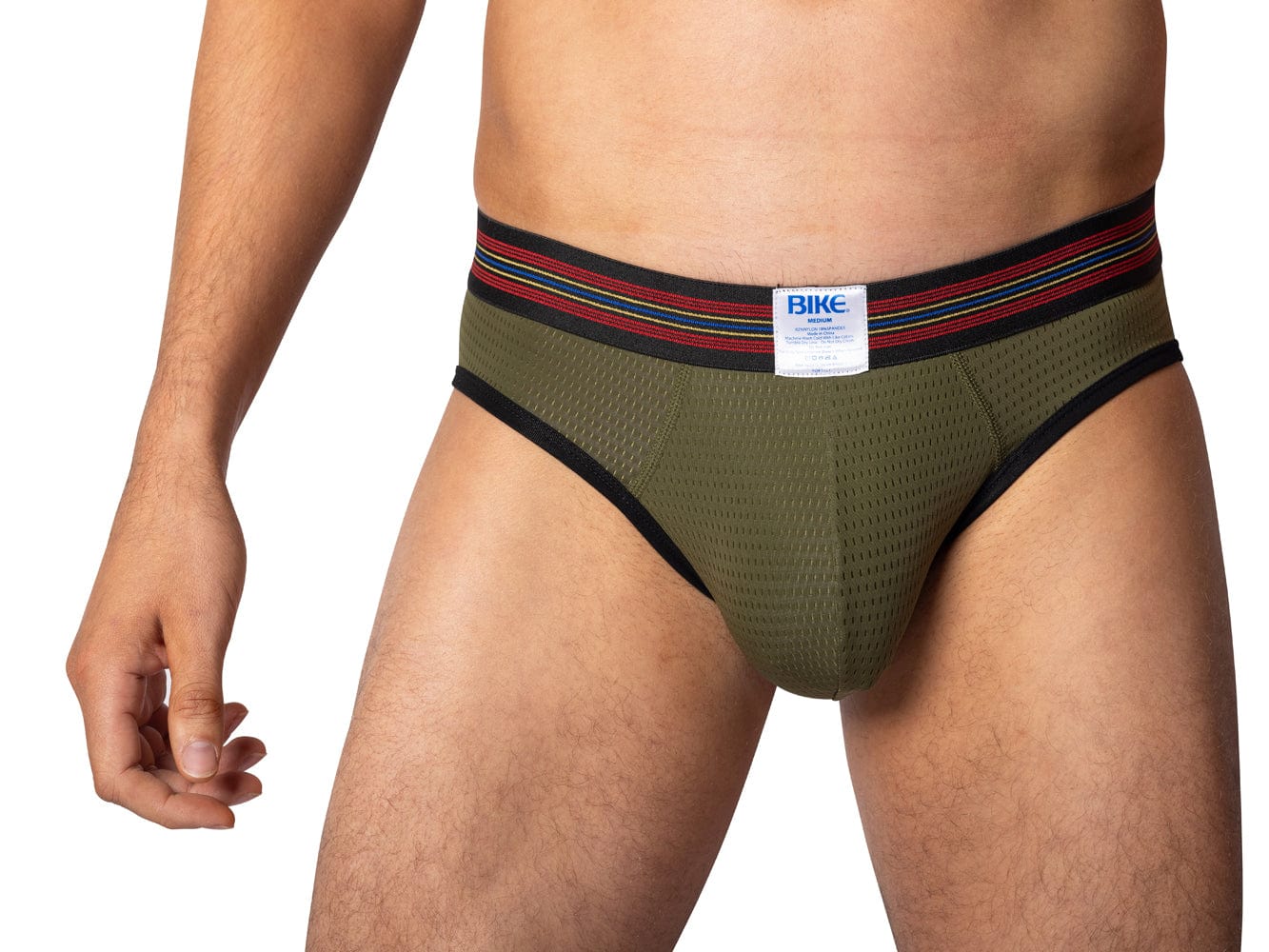 olive Bike Athletic underwear mesh brief