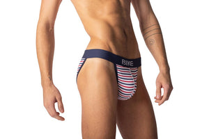 Stretch Cotton Jock Brief - Sailor Stripe