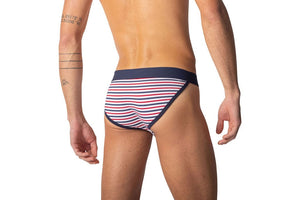 Stretch Cotton Jock Brief - Sailor Stripe