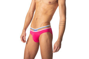 Stretch Cotton Brief - Hot Pink