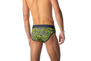 Stretch Cotton Brief - Flower Party