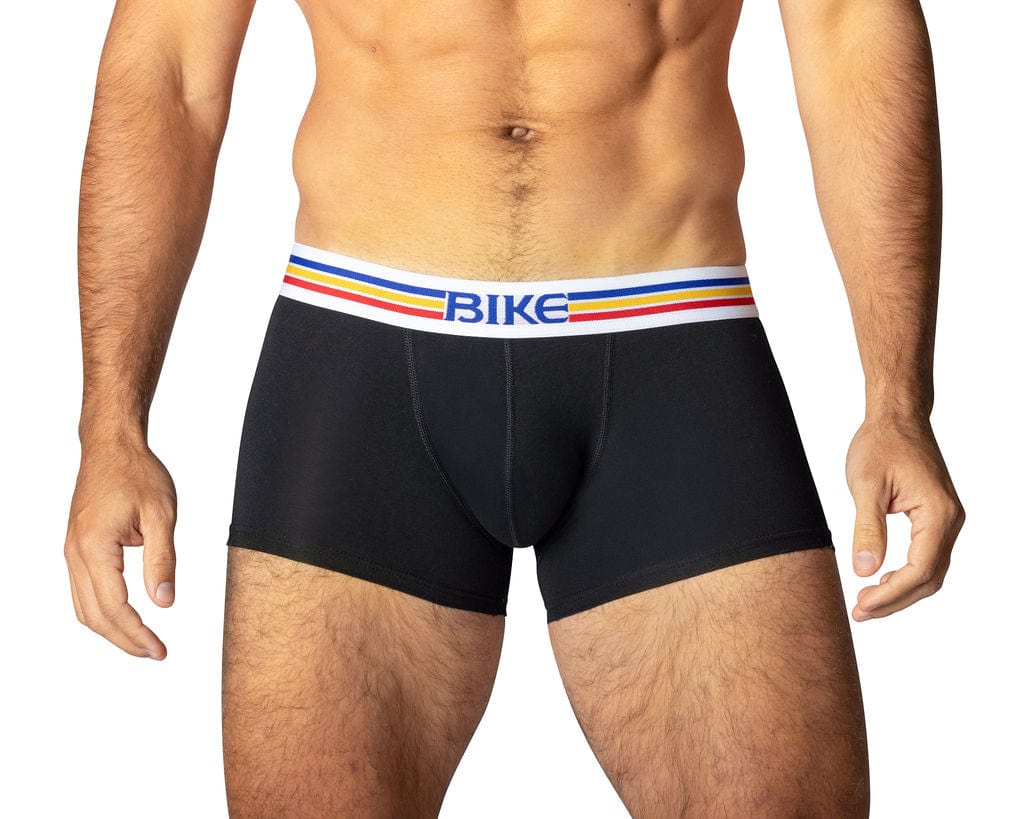 Stretch Cotton Trunk Underwear - Black