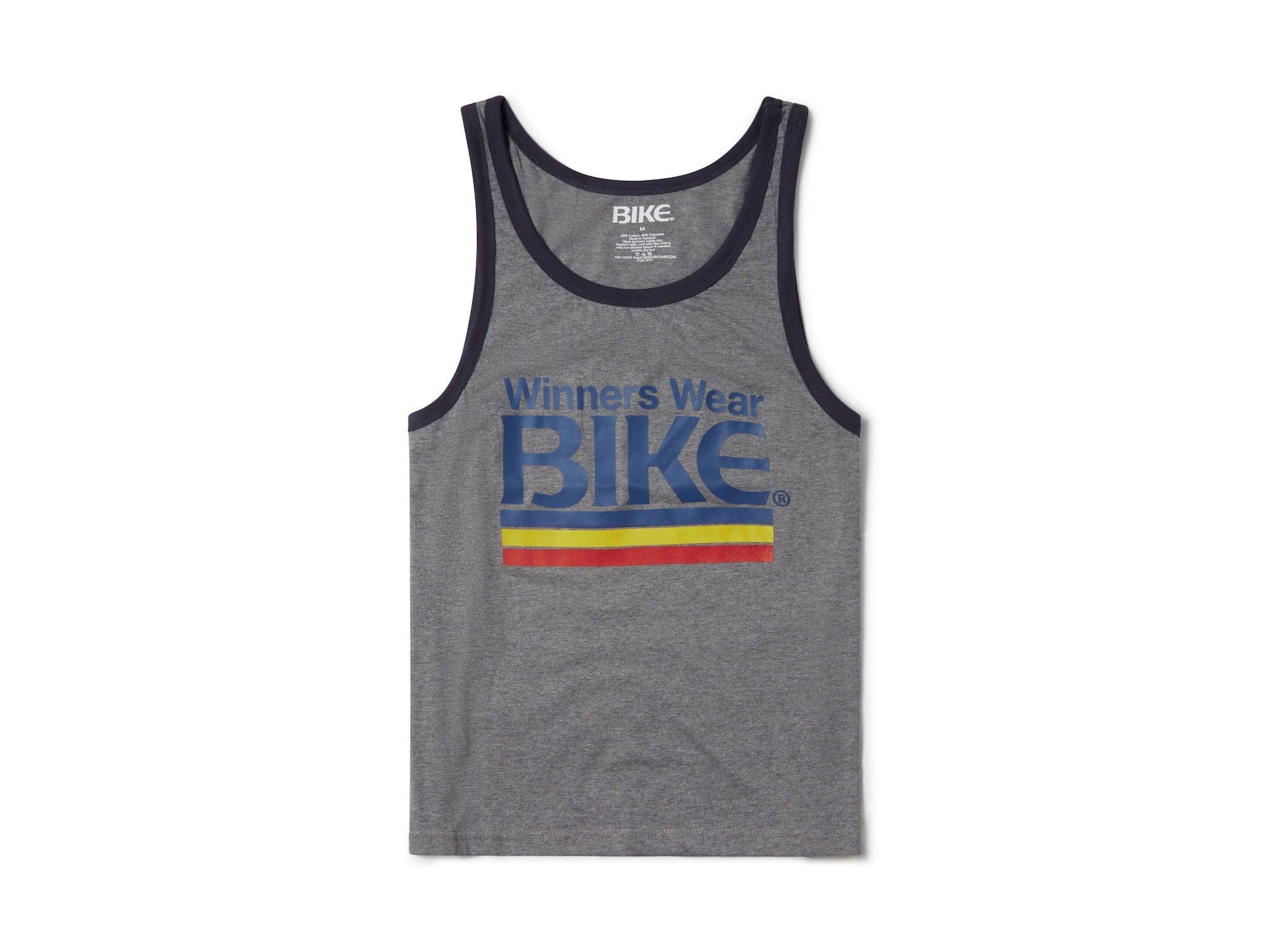 gray BIKE® logo tank top