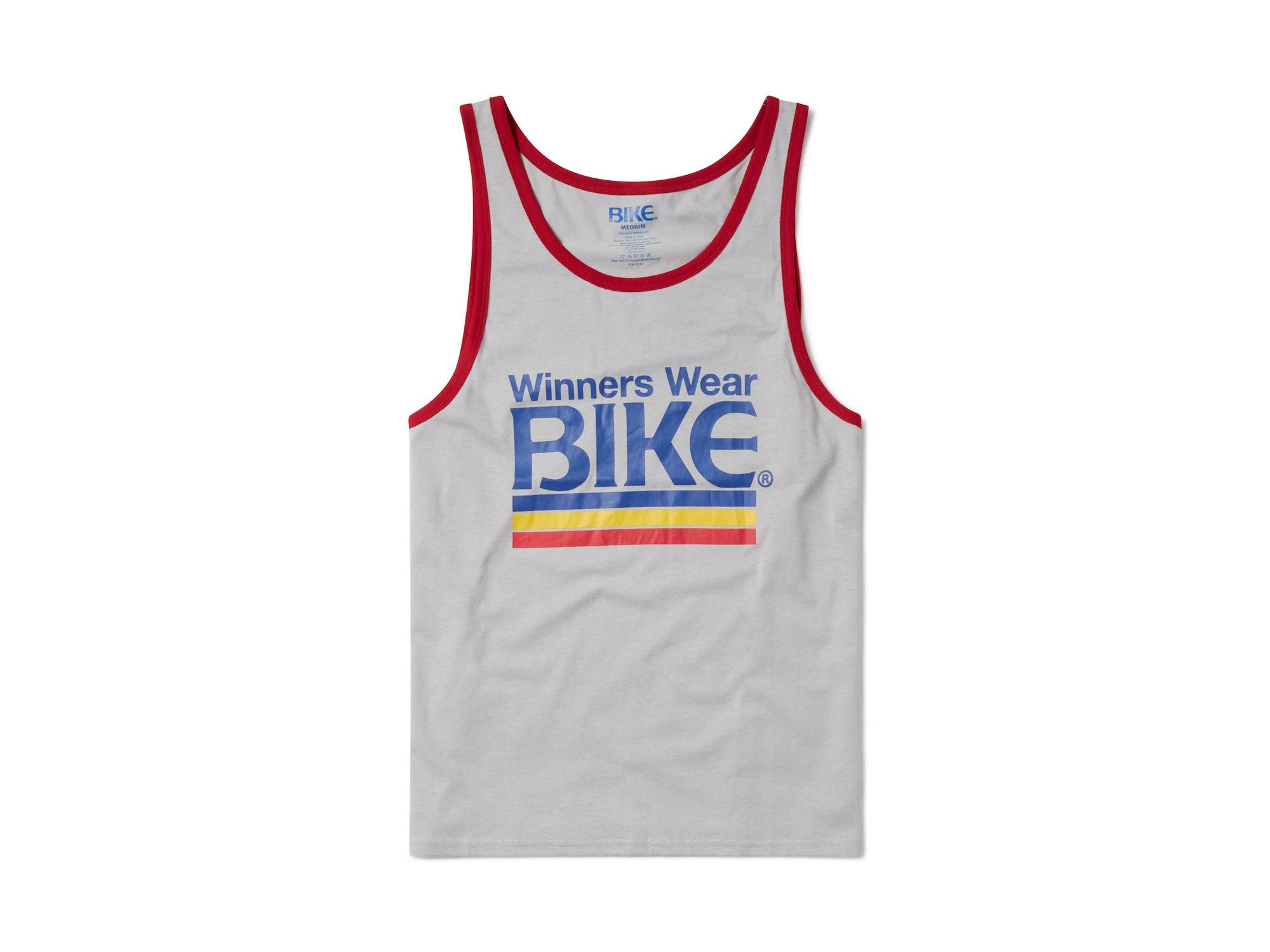 gray BIKE® logo tank top