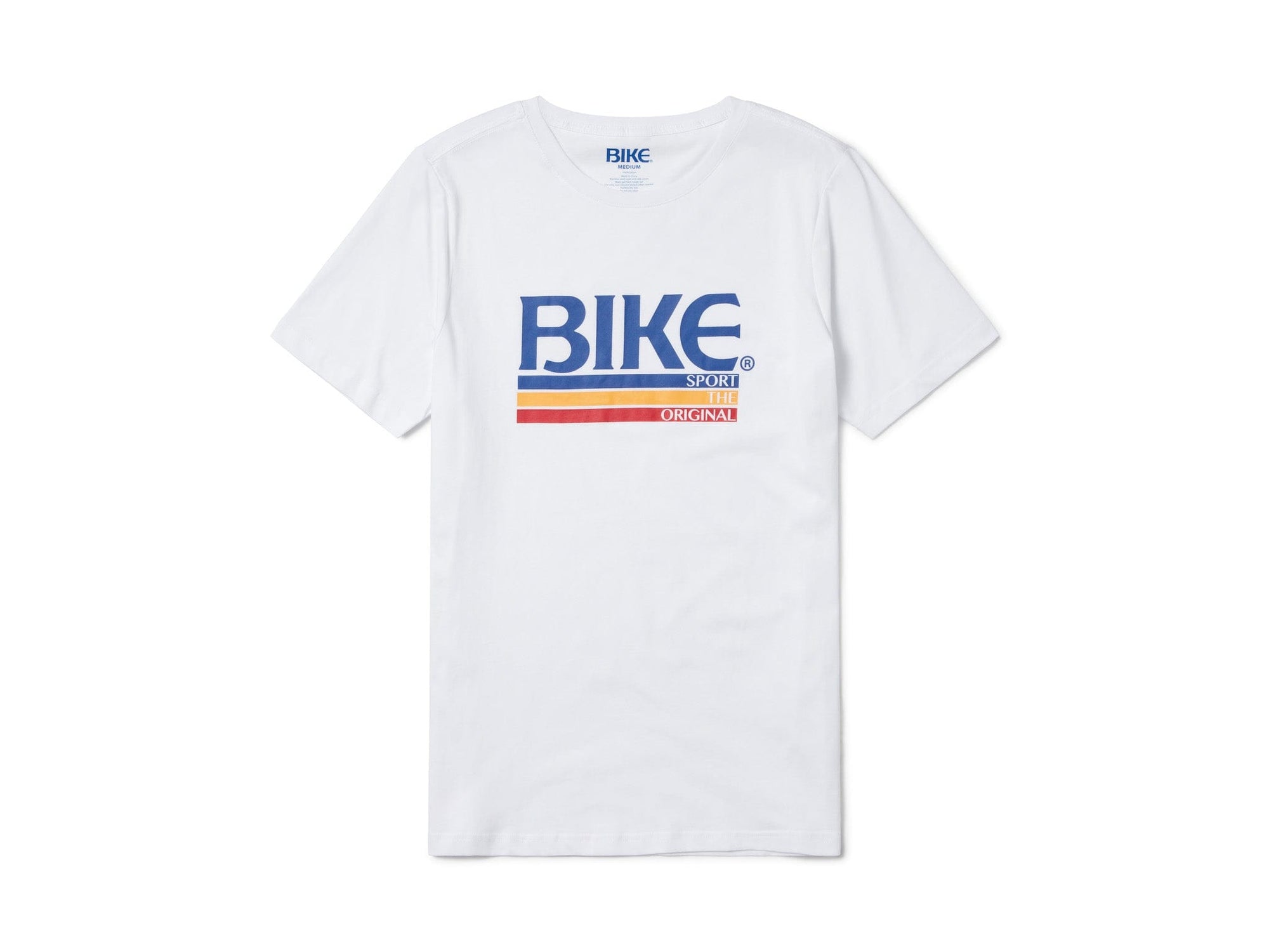 white BIKE® logo tshirt