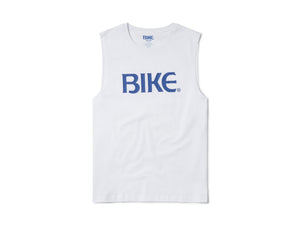 white BIKE® logo sleeveless