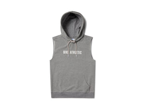 Gray sleeveless BIKE® hoodie