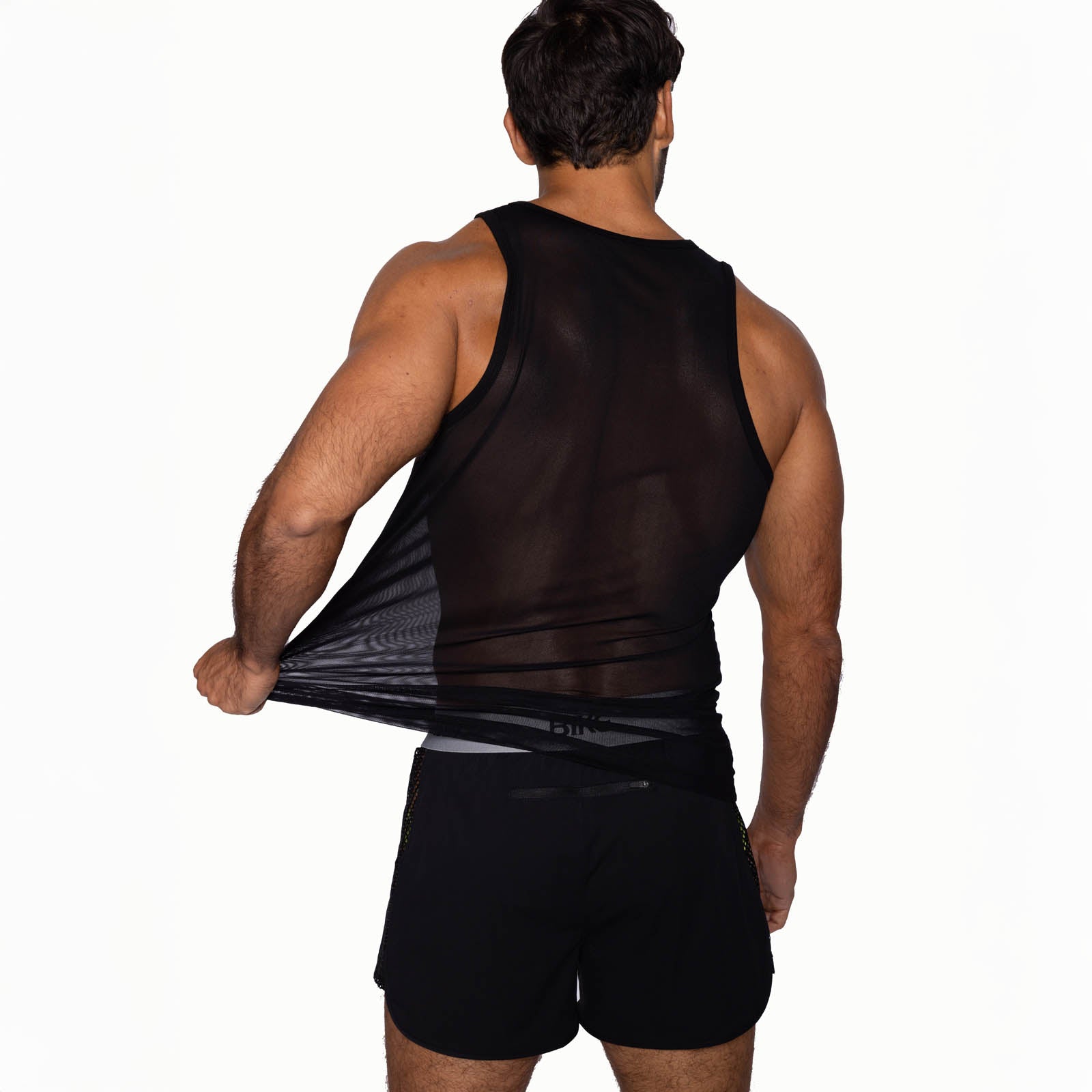 Men's Black Mesh Tank Top – BIKE Athletic Men's Black Mesh Tank Top – BIKE Athletic