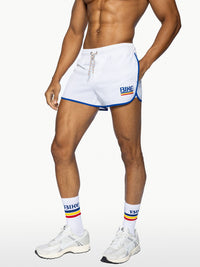 Track Short 4-Way Stretch - White