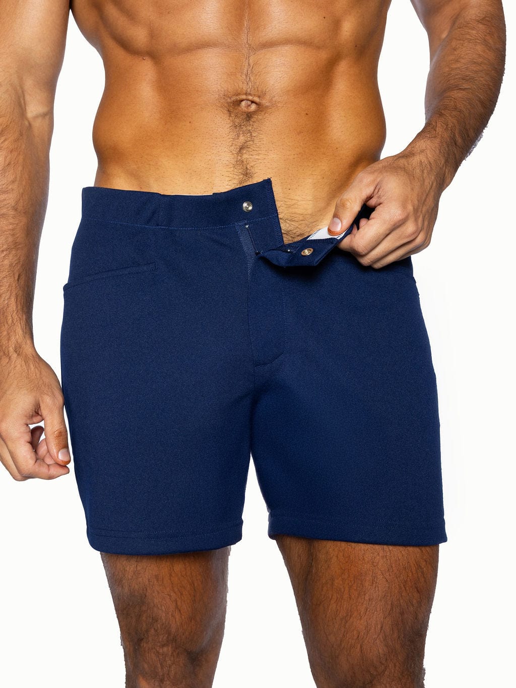 Men's Navy Coaches Shorts – BIKE Athletic