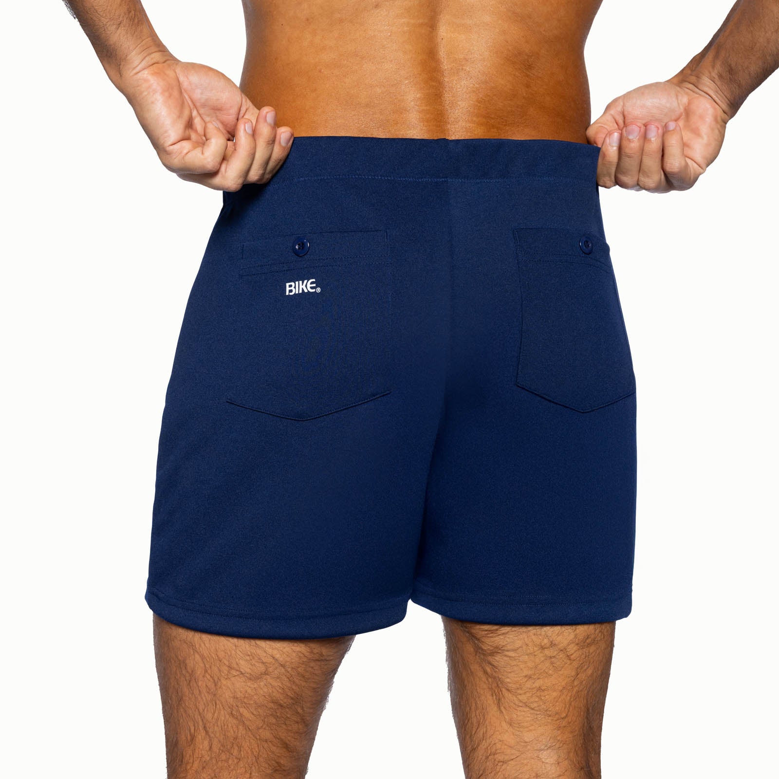 Men's Navy Coaches Shorts – BIKE Athletic