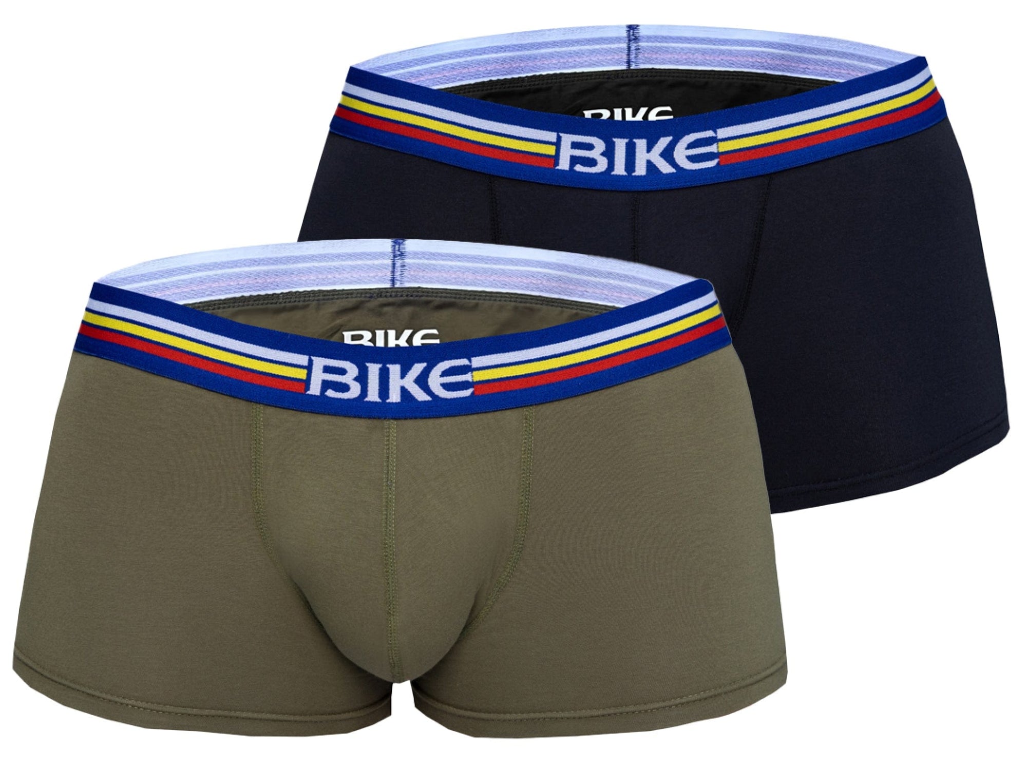 Black and olive Bike Athletic underwear trunk