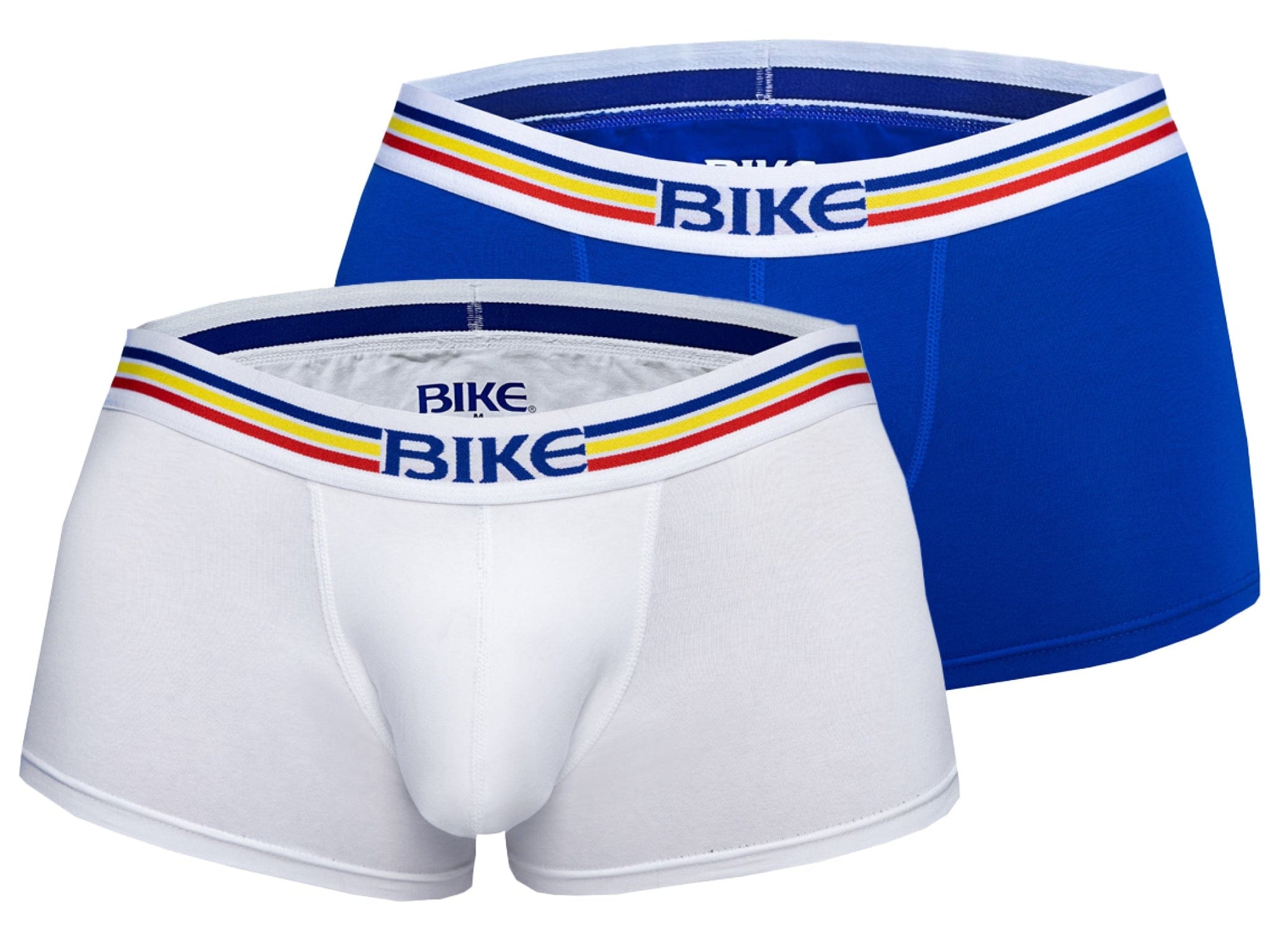 White and royal Bike Athletic underwear trunk