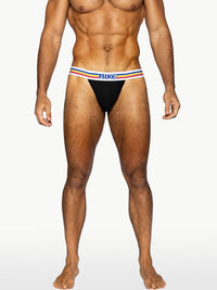 Stretch Cotton Jock Brief - Black