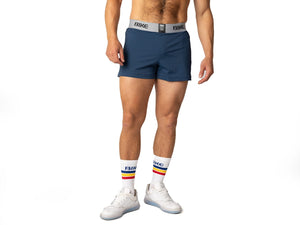 Man wearing navy BIKE® jock short