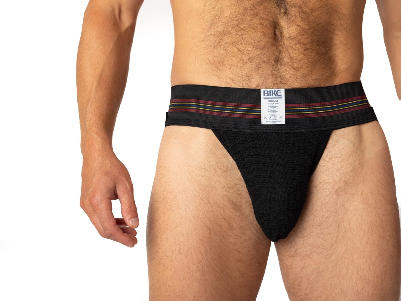 Bike Men Jockstrap 2” Waistband Athletic Jock Supporter Cup Size