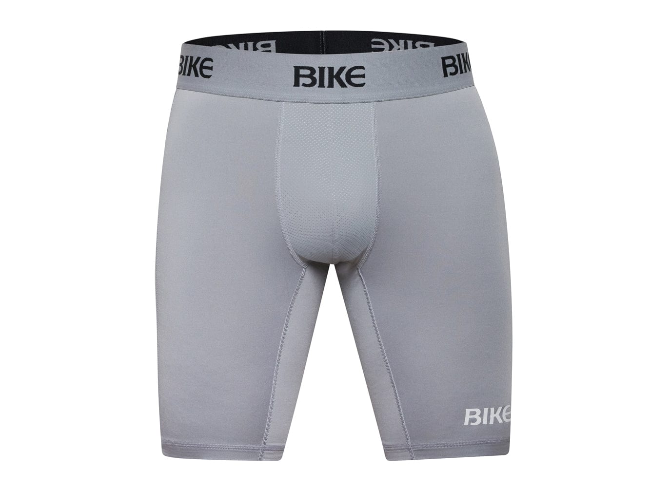 Gray BIKE® compression shorts