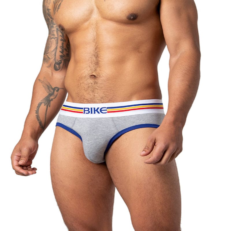 Man wearing BIKE® grey underwear