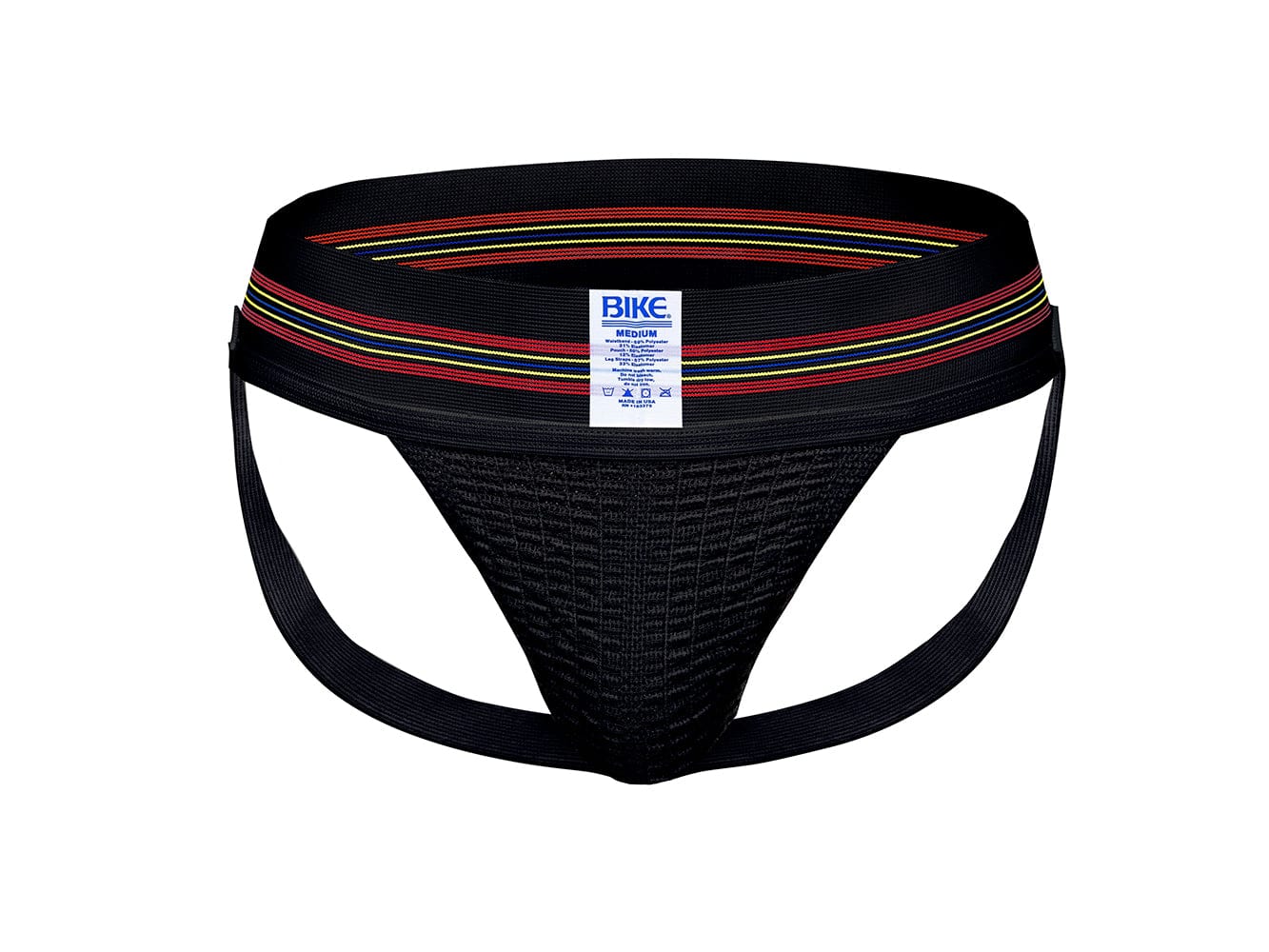 Black original #10 BIKE® jock strap