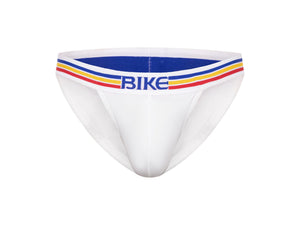Stretch Cotton Jock Brief - White