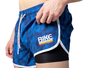 Track Short 4-Way Stretch - Hydrate Print