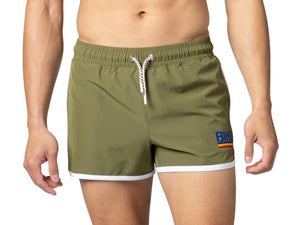 Track Short 4-Way Stretch - Olive