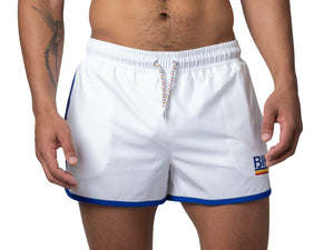 Track Short 4-Way Stretch - White