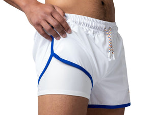 Track Short 4-Way Stretch - White