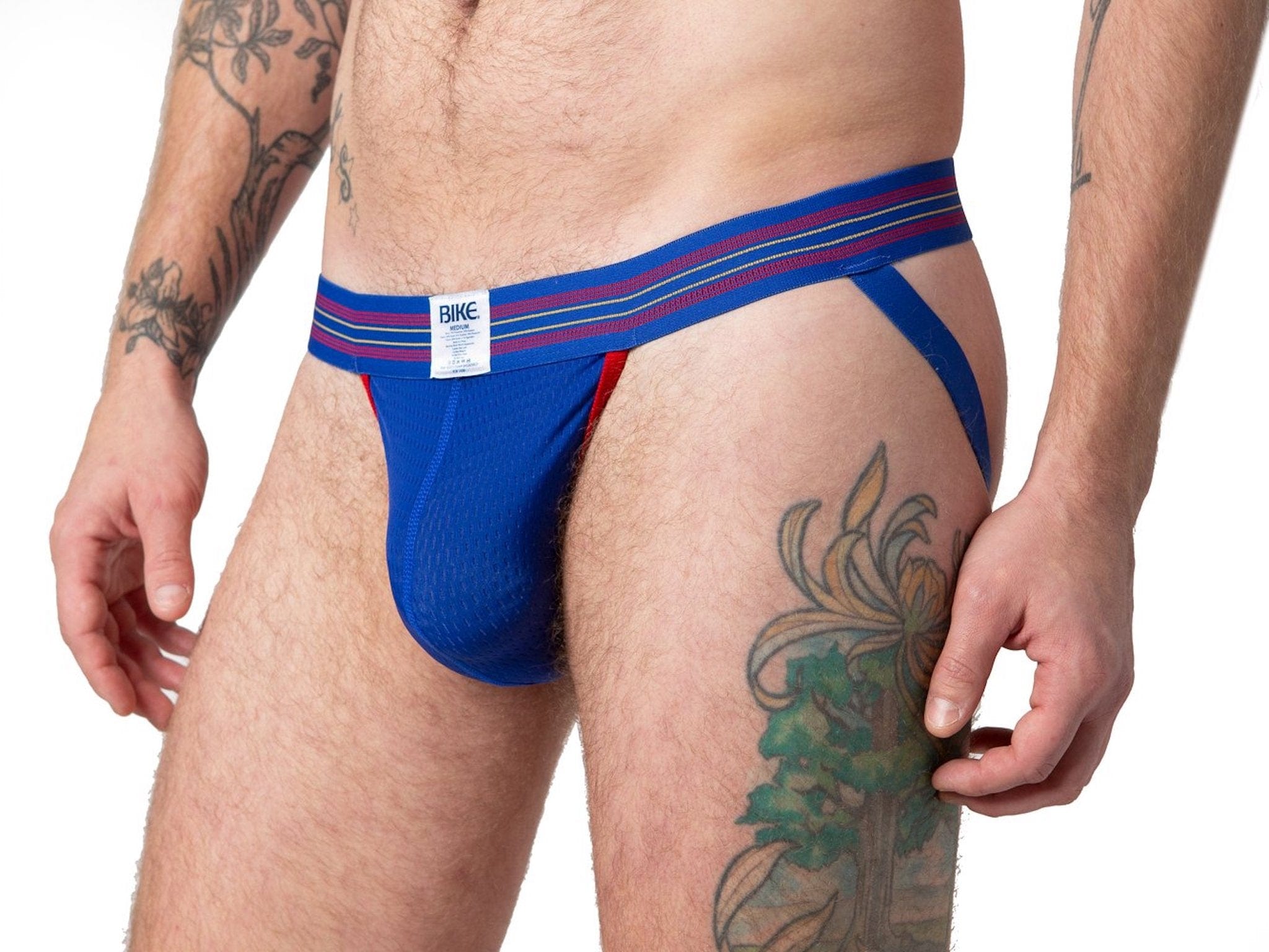 Men s Royal Blue Mesh Jockstrap BIKE Athletic