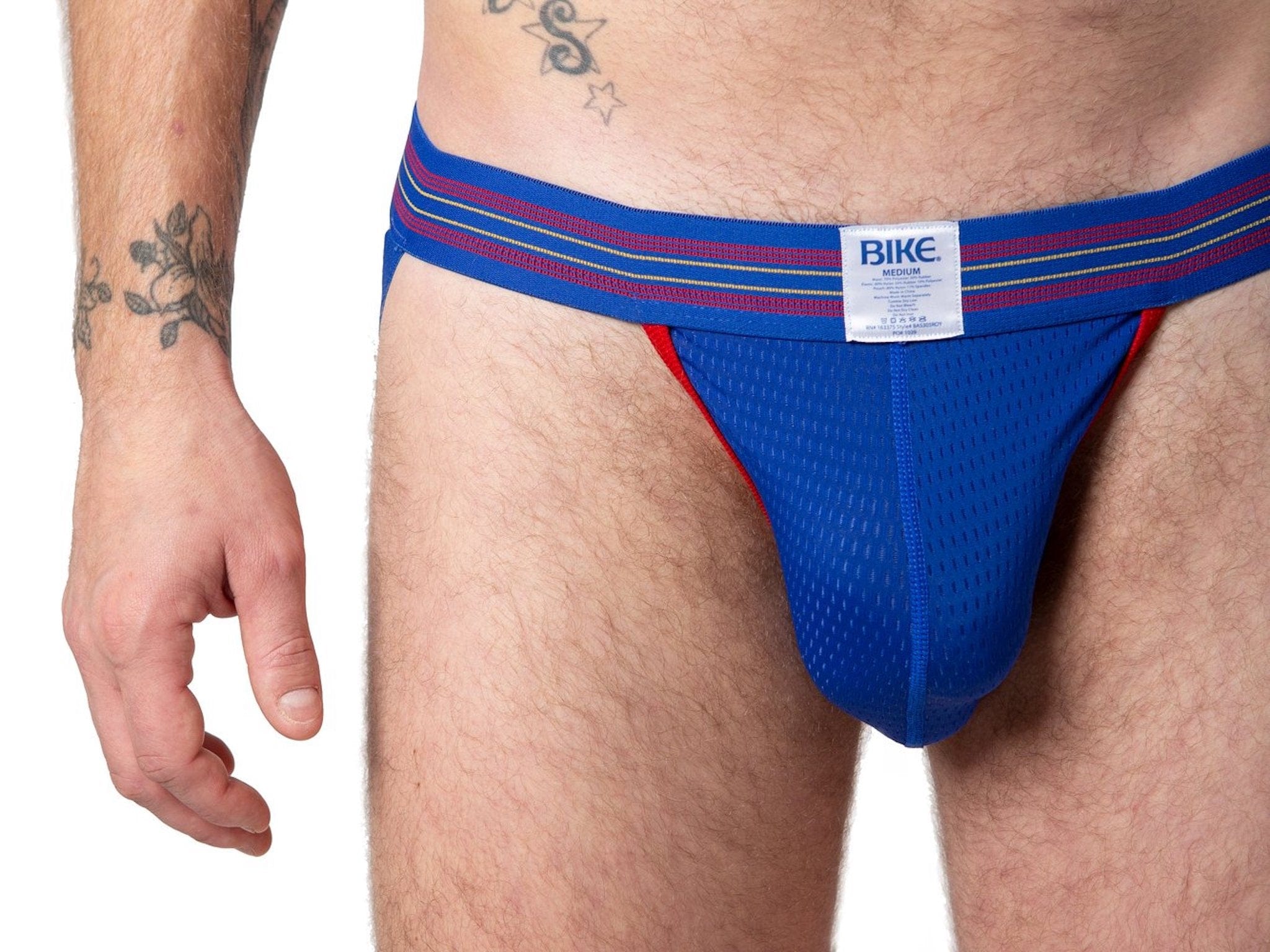 Men's Royal Blue Mesh Jockstrap - BIKE® Athletic - Bike Athletic