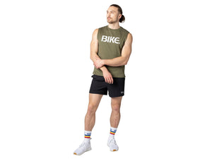 Sleeveless Logo T-Shirt - Olive