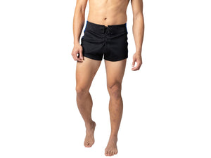 Man wearing black BIKE® football shorts