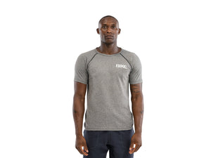 Man wearing grey BIKE® tshirt