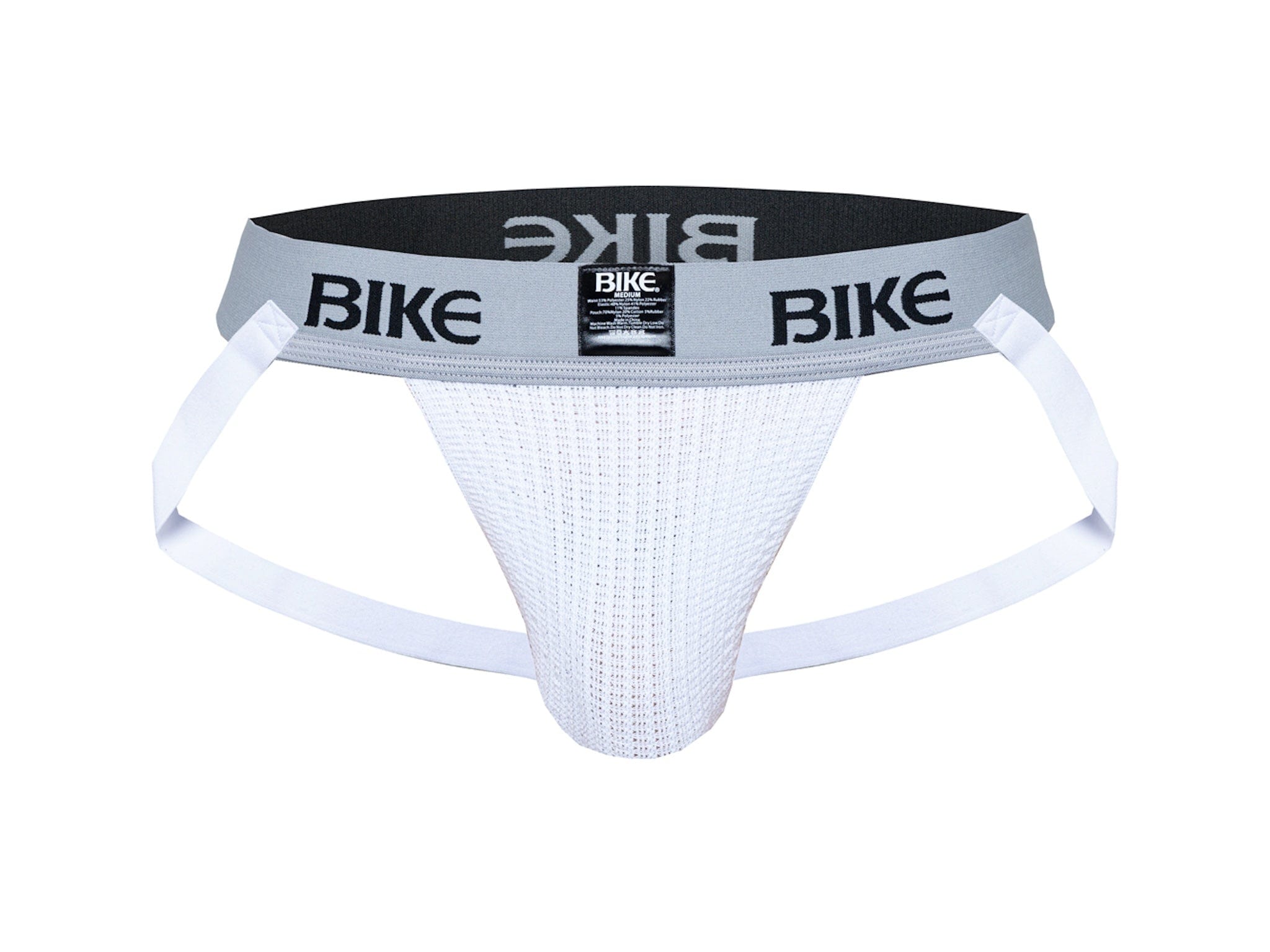 Men's White Classic Jockstrap - BIKE® Athletic - Bike Athletic