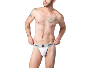 Man wearing white BIKE´classic jockstrap