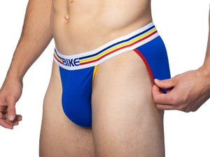 2 Pack Jock Brief Underwear - White/Royal