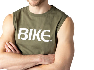 Sleeveless Logo T-Shirt - Olive